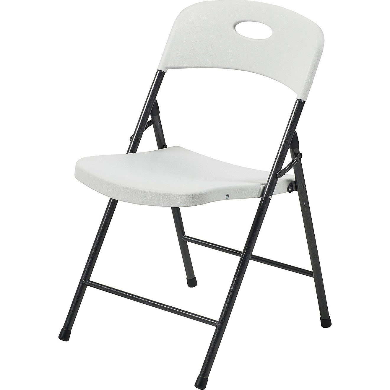 White folding chairs ready for guests